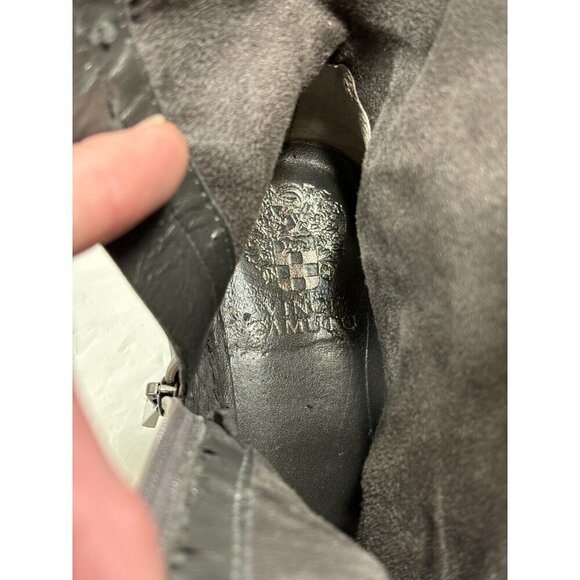 VINCE CAMUTO WEXLE GRAY LEATHER RIDING BOOTS SIZE 9.5 M - Picture 12 of 14
